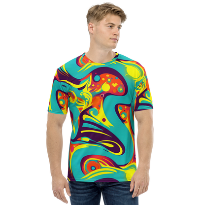 Men's Crew Neck T-Shirt - Retro Ribbon