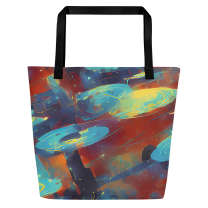 Large Tote Bag w/ Pocket - Journey Through Infinity