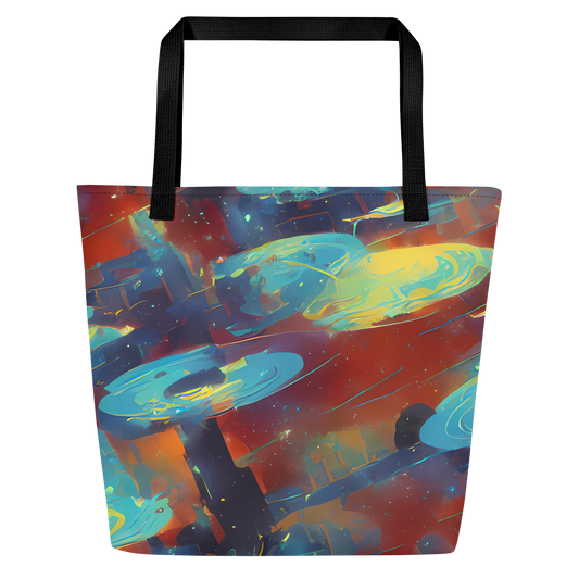 Large Tote Bag w/ Pocket - Journey Through Infinity