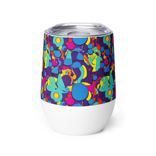 Wine Tumbler - Psychedelic Harmony