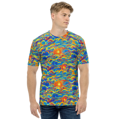 Men's Crew Neck T-Shirt - Chroma Ripple