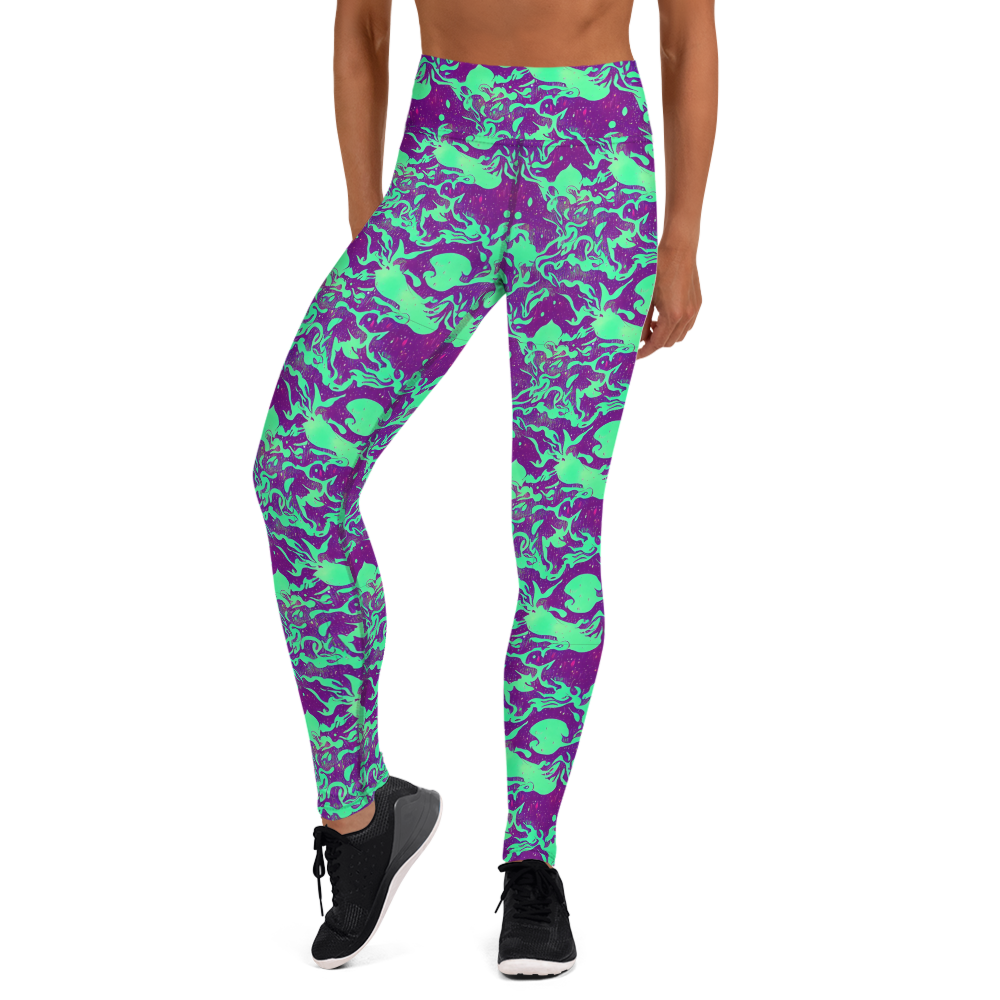 Yoga Leggings - Alien Ripples