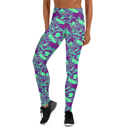 Yoga Leggings - Alien Ripples