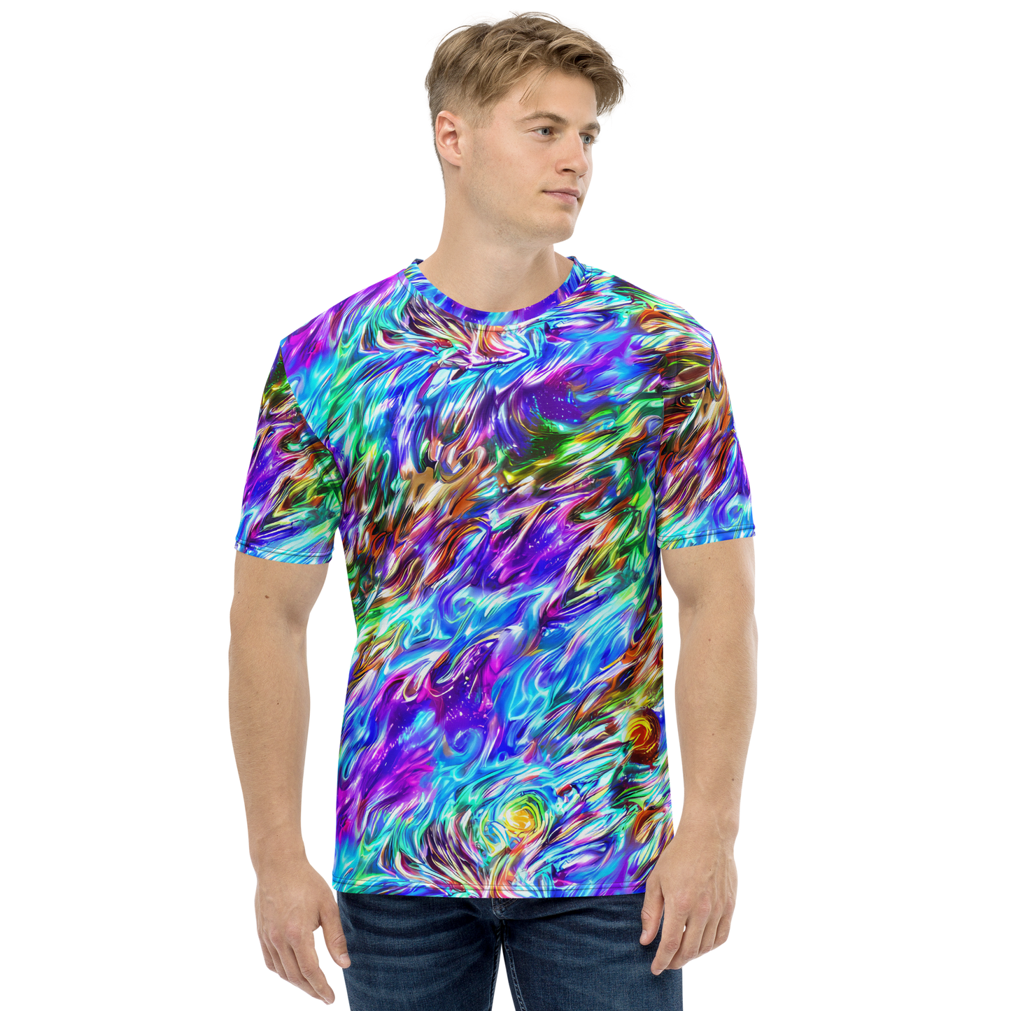 Men's Crew Neck T-Shirt - Faini Whirlwind