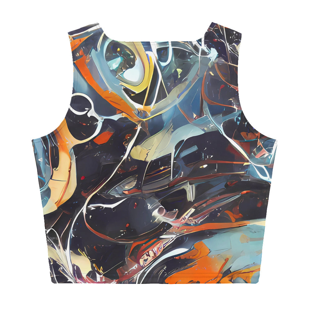Crop Top - Neo-Splash Labyrinth