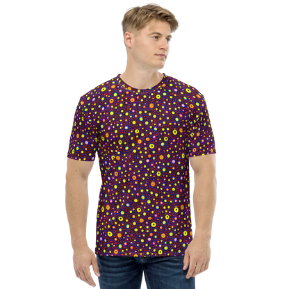 Men's Crew Neck T-Shirt - Cosmic Dotscape