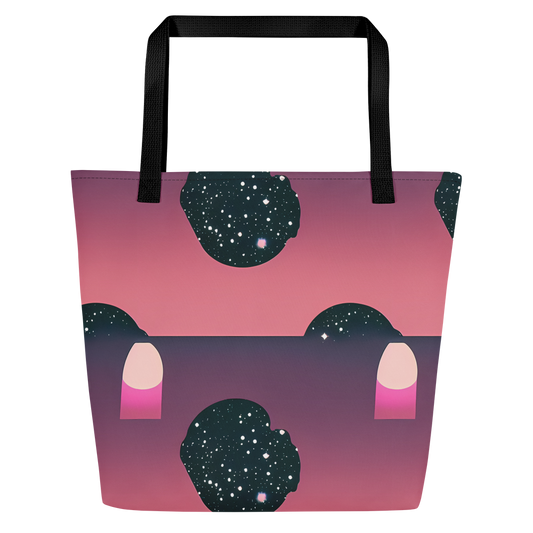 Large Tote Bag w/ Pocket - Dreamscape Horizon