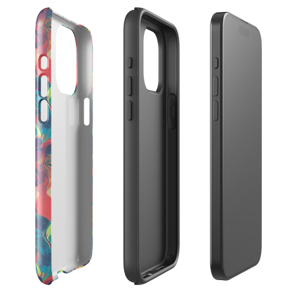 Tough Case for iPhone® - Neon Aurora