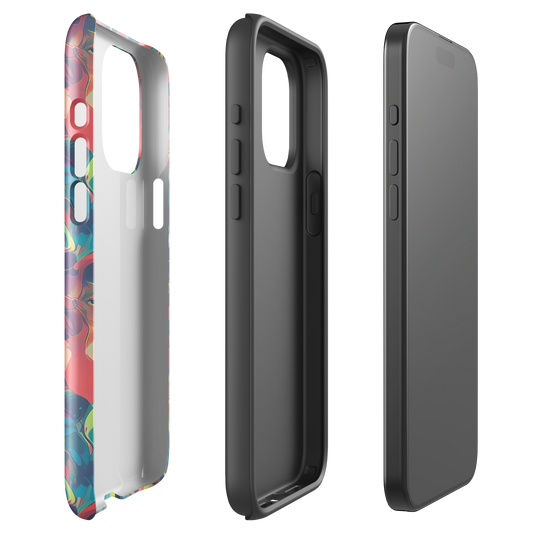 Tough Case for iPhone® - Neon Aurora