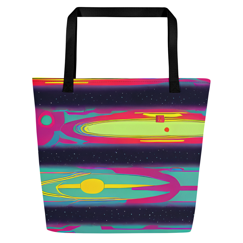 Large Tote Bag w/ Pocket - Astro Pop