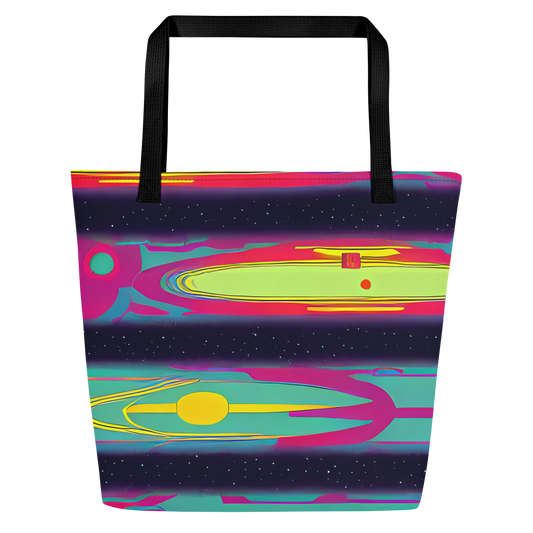 Large Tote Bag w/ Pocket - Astro Pop