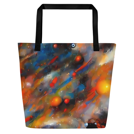 Large Tote Bag w/ Pocket - Ethereal Eclat