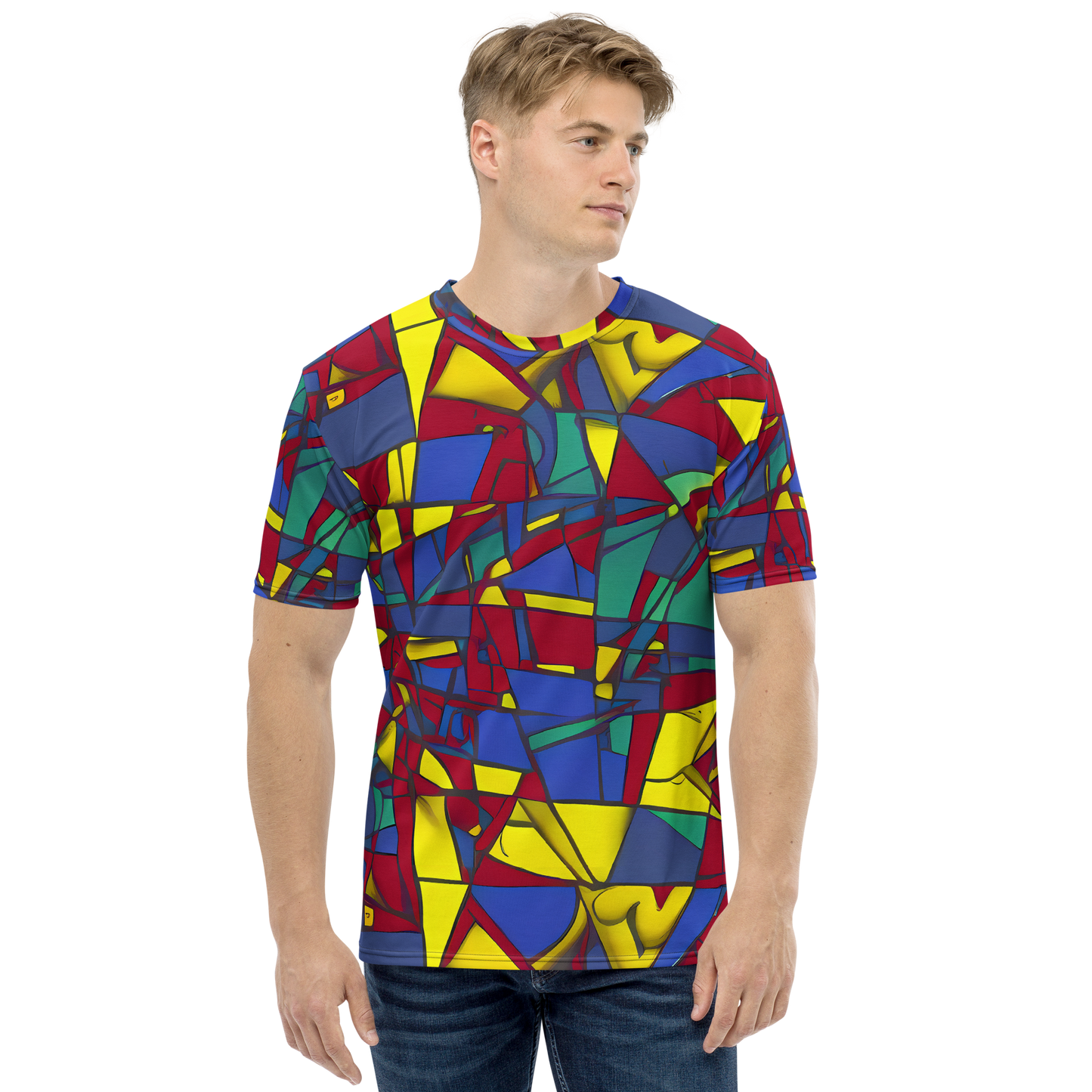 Men's Crew Neck T-Shirt - Vibrant Vexation