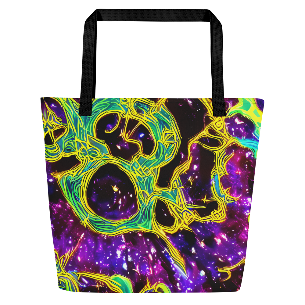 Large Tote Bag w/ Pocket - Galactic Web