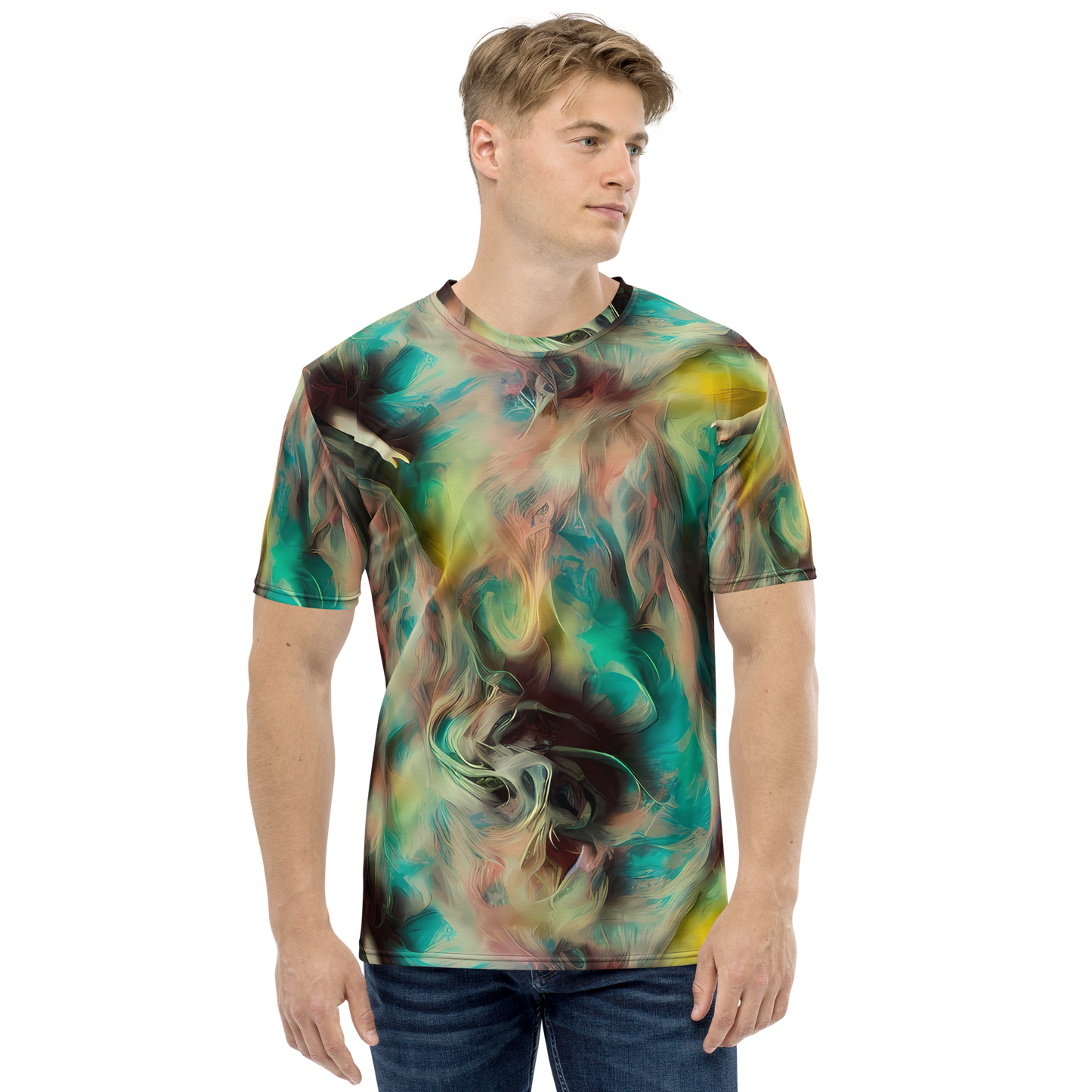 Men's Crew Neck T-Shirt - Enchanted Fusion