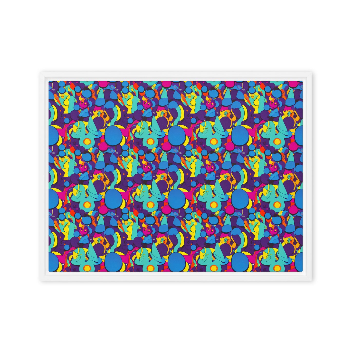Framed Canvas (in) - Psychedelic Harmony