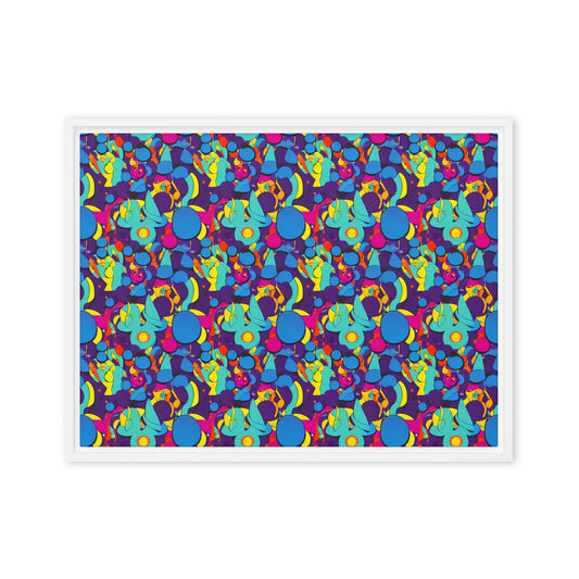 Framed Canvas (in) - Psychedelic Harmony