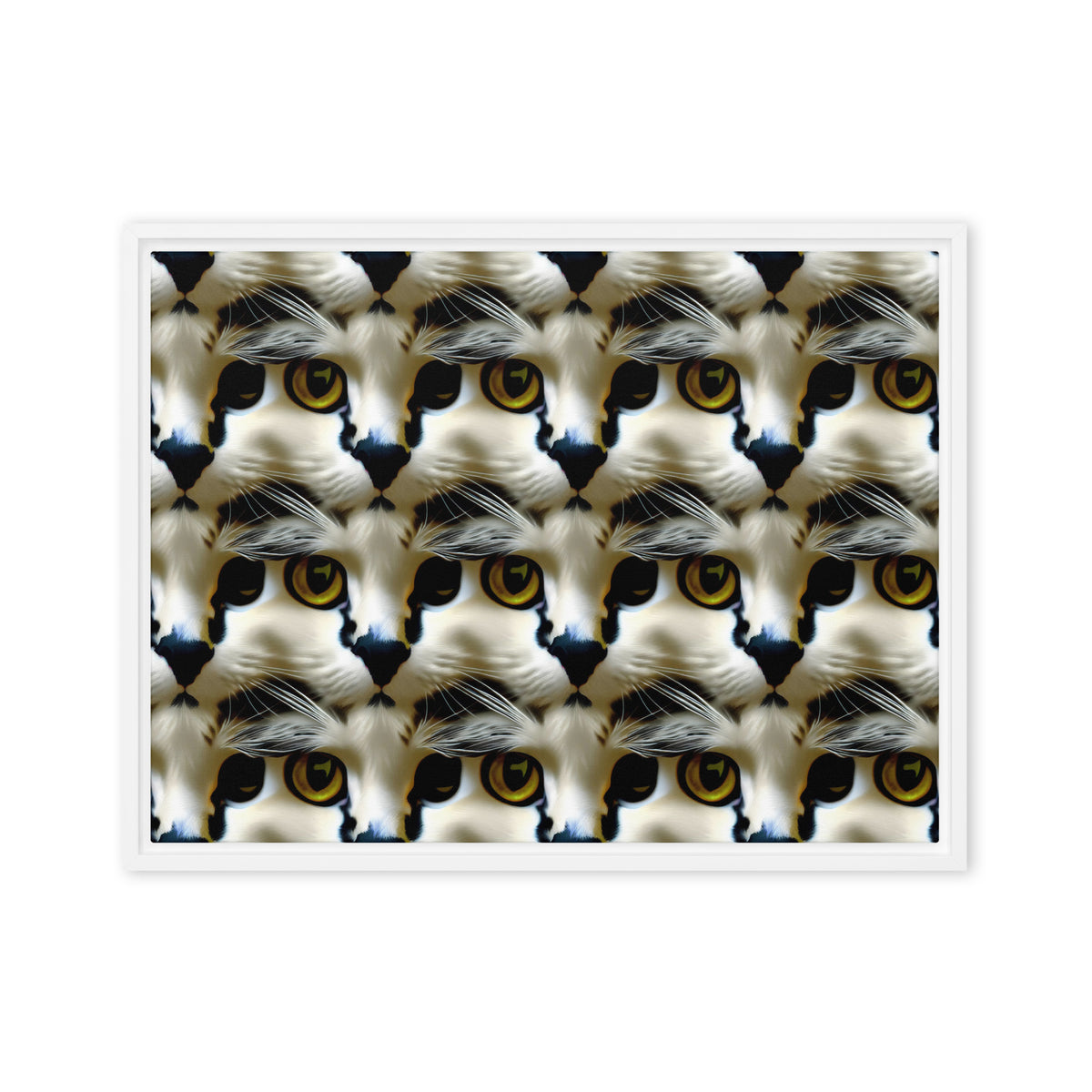 Framed Canvas (in) - Feline Fancy