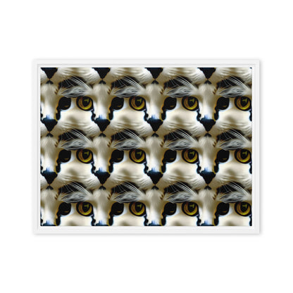 Framed Canvas (in) - Feline Fancy