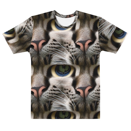 Men's Crew Neck T-Shirt - Feline Mirage