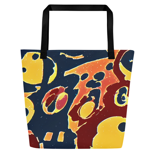 Large Tote Bag w/ Pocket - Sunset Silhouette