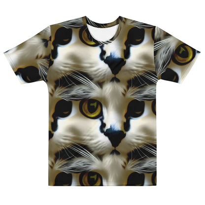 Men's Crew Neck T-Shirt - Feline Fancy