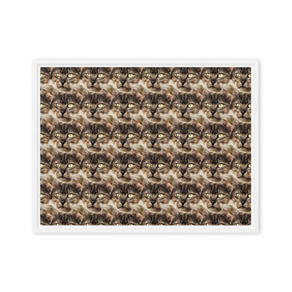 Framed Canvas (in) - Feline Reverie