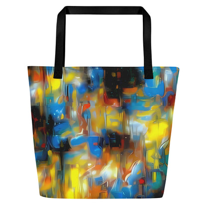 Large Tote Bag w/ Pocket - Wallis Warp