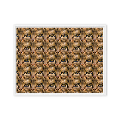 Framed Canvas (in) - Feline Whisper