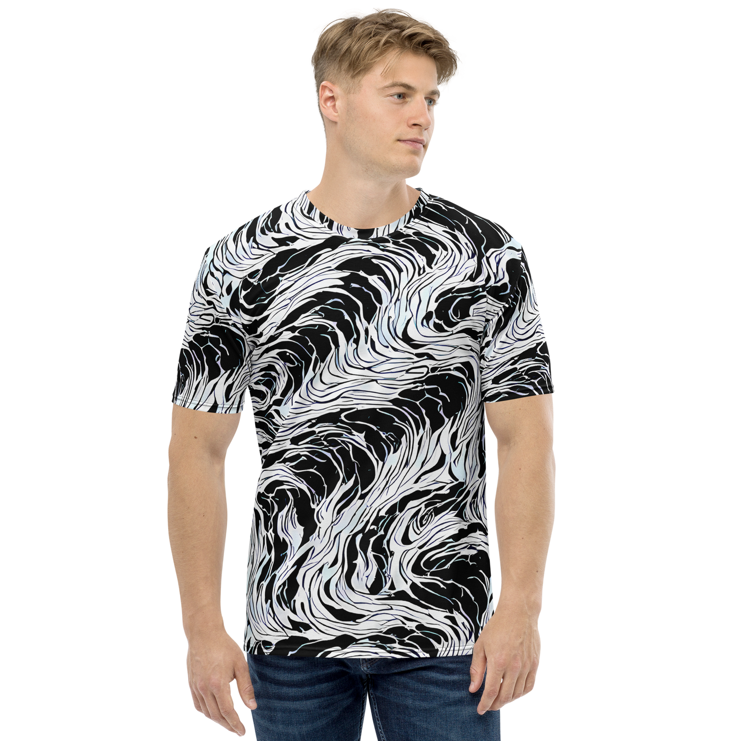 Men's Crew Neck T-Shirt - Eclipse Flow