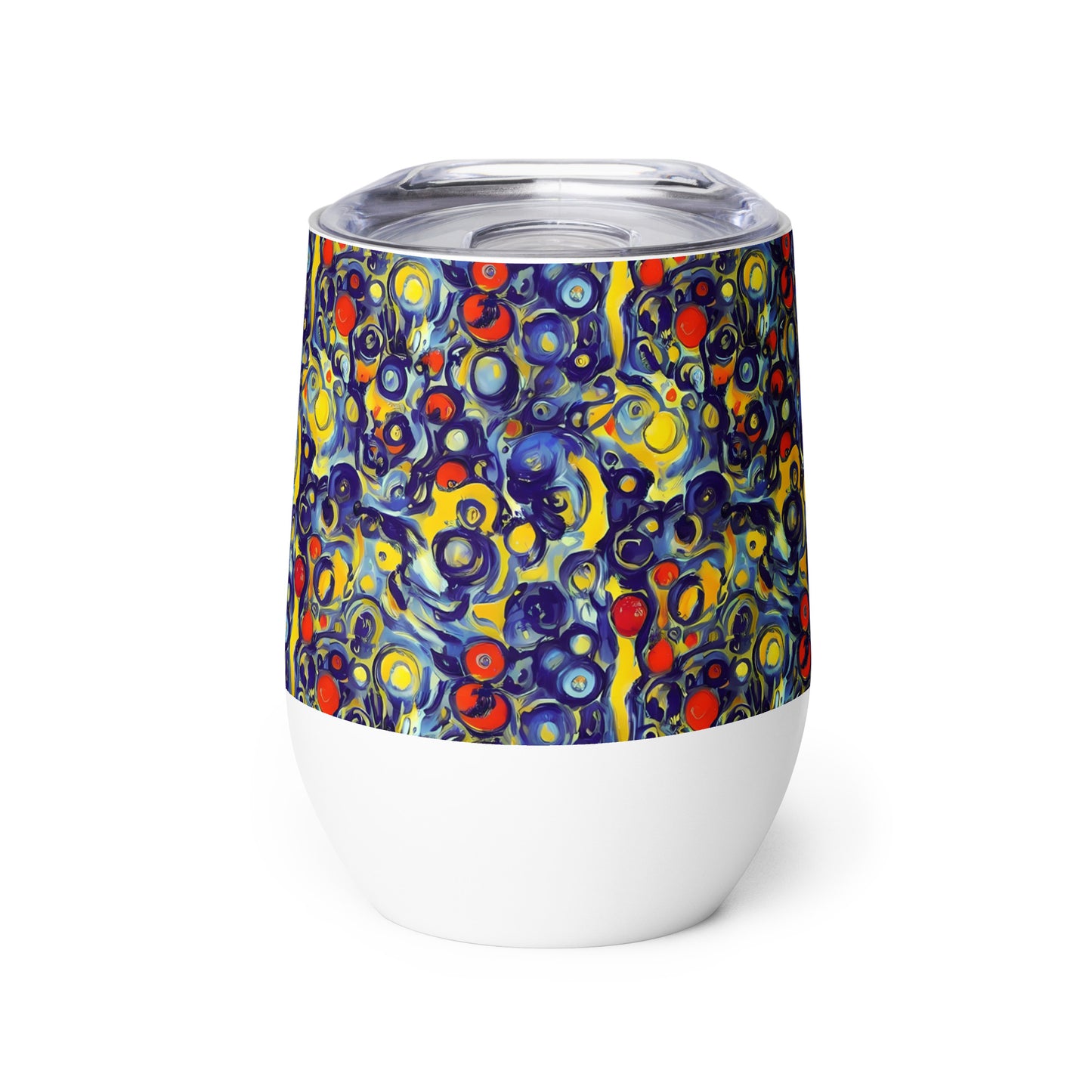 Wine Tumbler - Dynamic Doodles