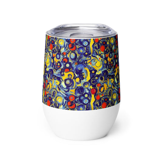 Wine Tumbler - Dynamic Doodles