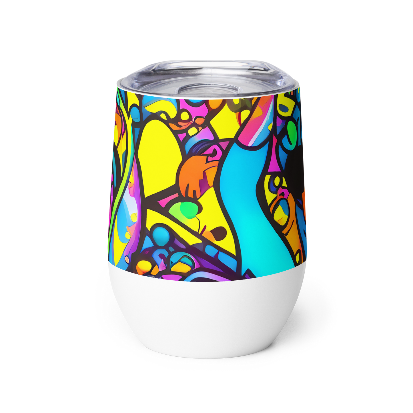 Wine Tumbler - Kaleidoscopic Flow