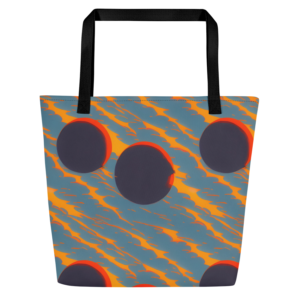 Large Tote Bag w/ Pocket - Flames of Gravity