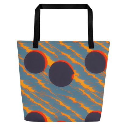 Large Tote Bag w/ Pocket - Flames of Gravity