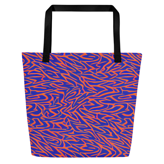 Large Tote Bag w/ Pocket - Sapphire Swirl