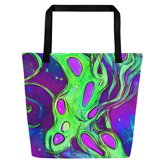 Large Tote Bag w/ Pocket - Funky Mutation