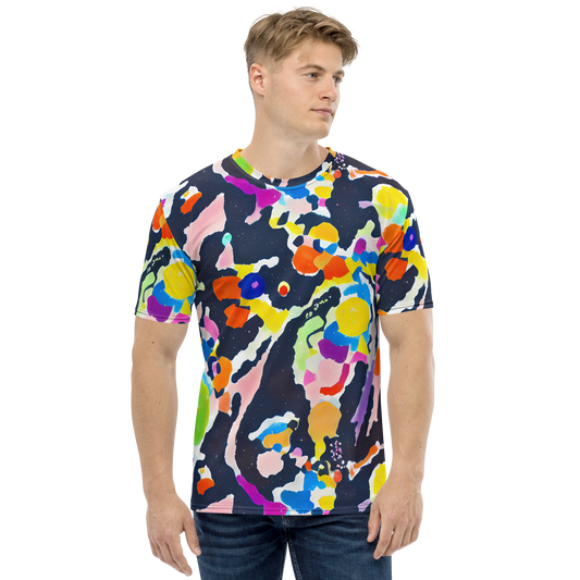 Men's Crew Neck T-Shirt - Kaleido Burst