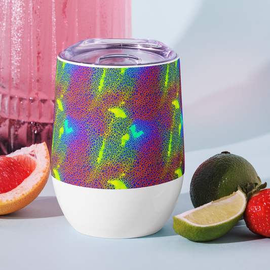 Wine Tumbler - Prismatic Web