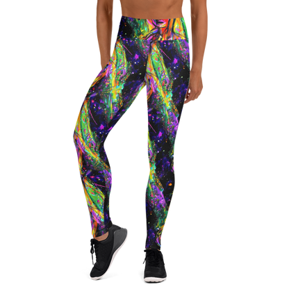 Yoga Leggings - Galactic Flamenco