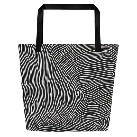 Large Tote Bag w/ Pocket - Silent Currents