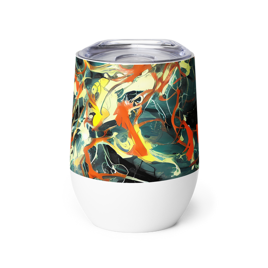 Wine Tumbler - Fluid Firestorm