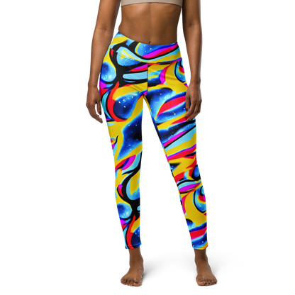 Yoga Leggings - Electric Dreamscape