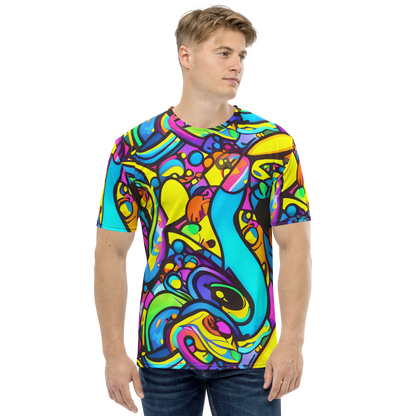 Men's Crew Neck T-Shirt - Kaleidoscopic Flow