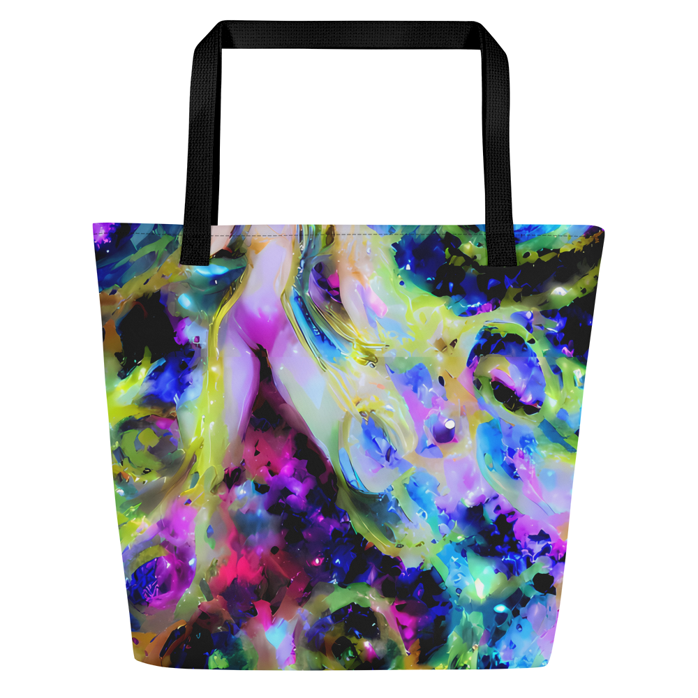 Large Tote Bag w/ Pocket - Fantasy Spiral