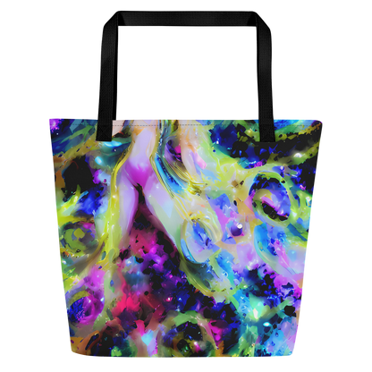 Large Tote Bag w/ Pocket - Fantasy Spiral