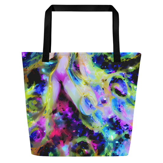 Large Tote Bag w/ Pocket - Fantasy Spiral