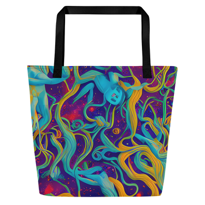 Large Tote Bag w/ Pocket - Etherial Entwine