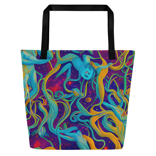 Large Tote Bag w/ Pocket - Etherial Entwine