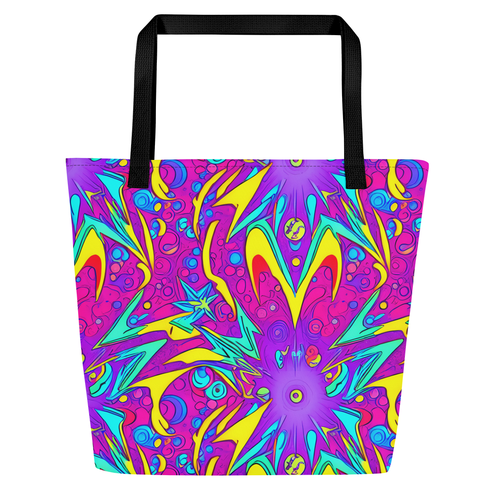 Large Tote Bag w/ Pocket - Nebula Radiance